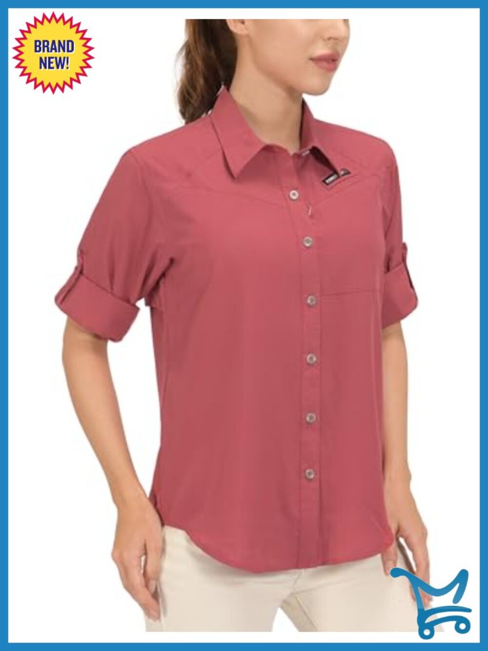 UPF 50 UV Protection Long Sleeve Hiking Shirt Quick Dry Breathable